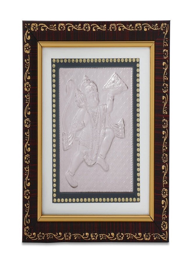 Osasbazaar Pure Silver Hanuman ji Photo Frame, Bajrangbali Photo Frame - 99% Purity Certified - Image 1